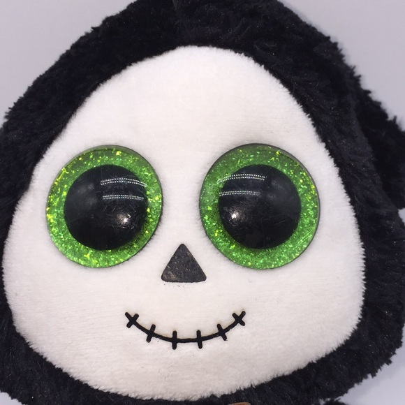Ty Beanie Boos Grimm The Ghost with Sickle 7 Inch Plush Toy Halloween - Picture 2 of 6